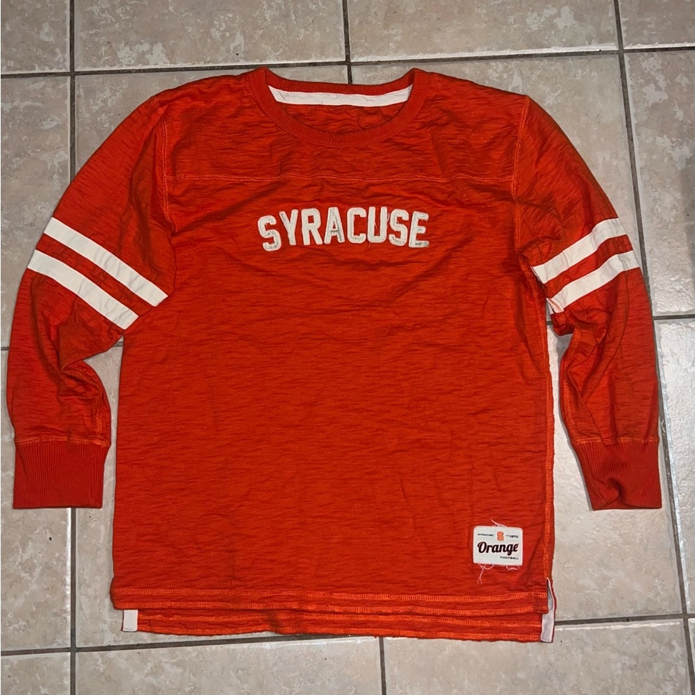 Orange Syracuse Long Sleeve Pullover